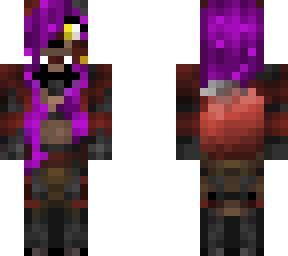 foxy girl w/ purple hair