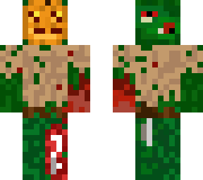 halloween skin pumpkin man