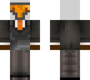 minecraft suit in a suit for some reason