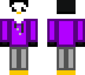purple penguin skin