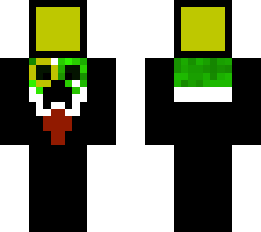 rich creeper holding gold block.