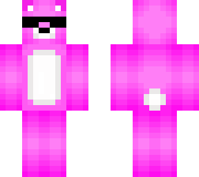 bright pink bear with shades