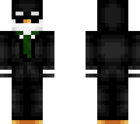 penguin in a black suit