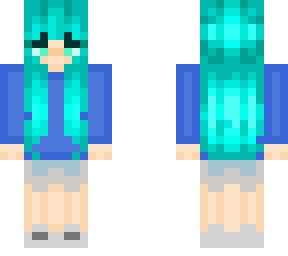 yandere girl (blue hair)