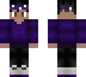 angelspvp - purple a shirt and bandanna