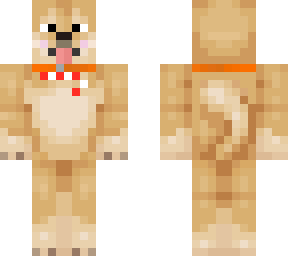 doge/shiba inu tongue & slight blush w/ collar (christmas)