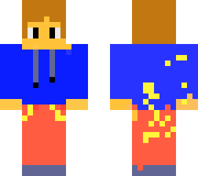 hombre azul