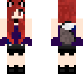 My Edit of Red Hair Wolf Girl | Minecraft Skin