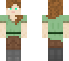 alex with brown hair and green-blue eyes.