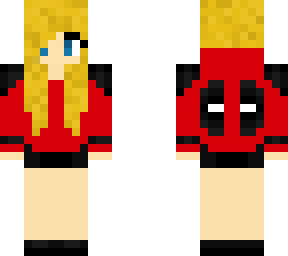 blonde deadpool fan (girl)