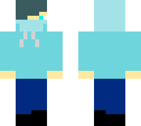 blue hoodie