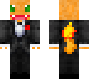 charmander in a tux