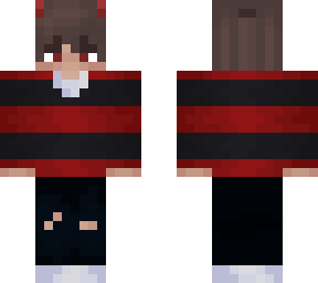 dark red stripes