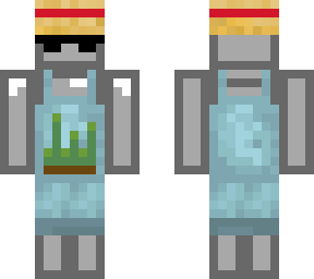 farmer on the outside, grey fizzle dude on the inside.