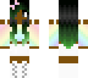 girl with green hair (darker green hair)