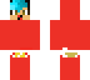 minecraft man(accpet red and a baby)