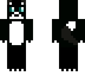 black and white fox
