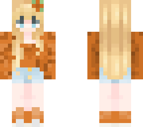 blonde lady, autumn