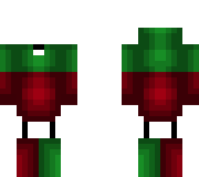 christmas - green on red hoodie - ob