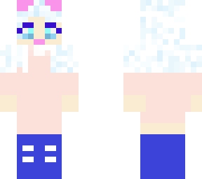 girl panda blue