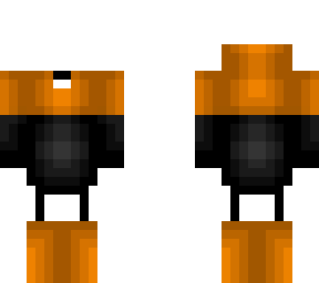 halloween - orange on black hoodie v1 - ob