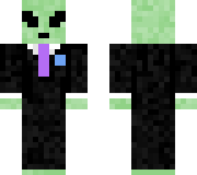 alien in suit