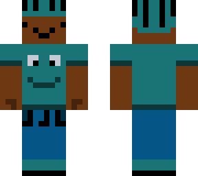 challenged black kid with helmet (teal)
