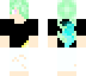 green hair girl