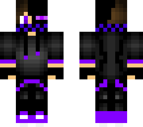 Half Enderman Boy | Minecraft Skin