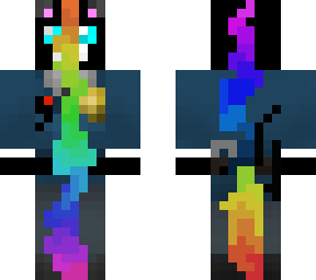 kitty police with rainbow tail around it (