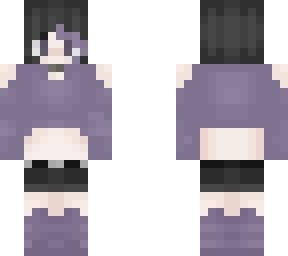 p u r p l e a n d b l a c k : one of my oc's: