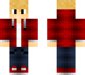 red hoode blond head guy