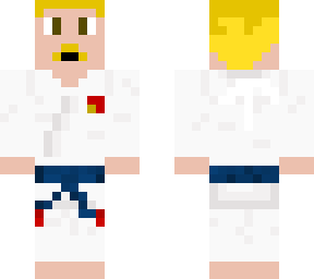 taekwondista (cinturon azul punta roja)