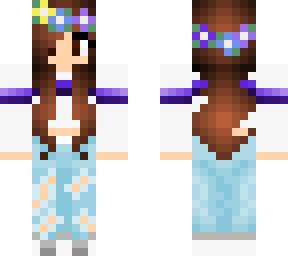 flower crown brunette