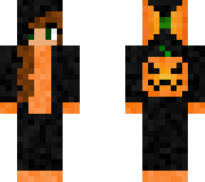 glitter monkey's halloween pumpkin onesie skin!