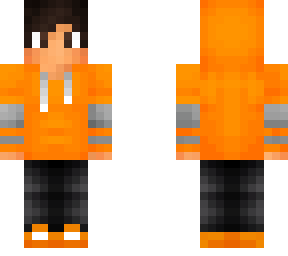 orange hoodie