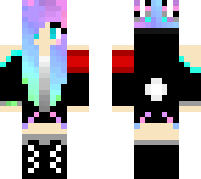pastel rainbow bunny