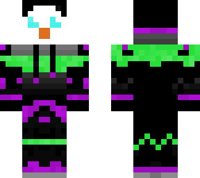 purple and green penguin