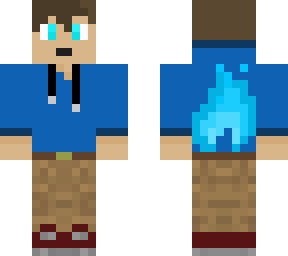 blue hoodie