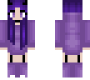 purple hoodie outfit - dark purple hair