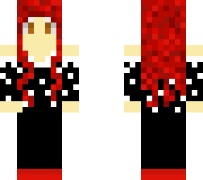 red haired polka dots