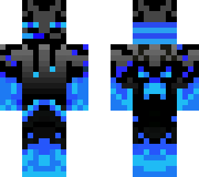 blue enderman hoodie with headphones