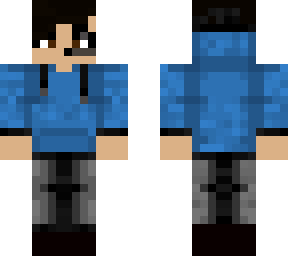 blue hoodie boy with black hair :d