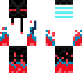 incomplete red enderman hoodie