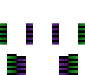 witch socks and sleeves - purple and green - ob