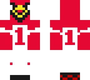 big red az cardinals mascot (away jersey)