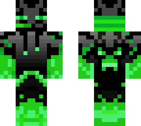 green enderman hoodie with headphones