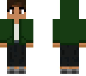green hoodie
