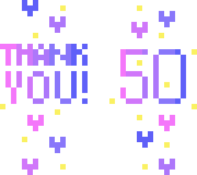 thank you so much for 50 followers! :d