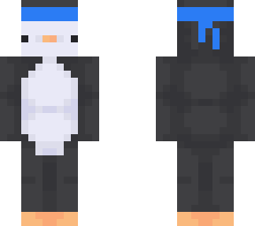 blue headband penguin